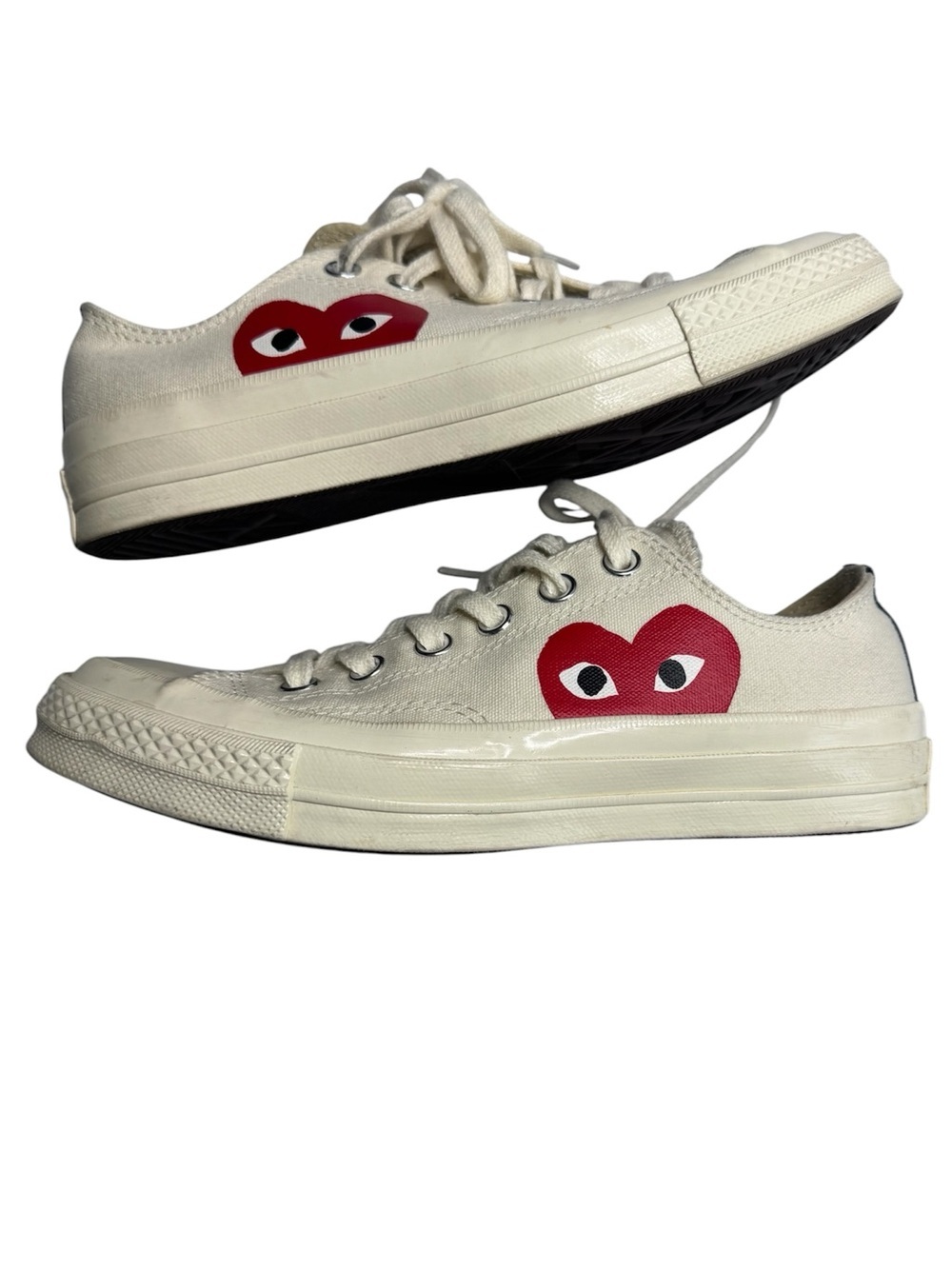 CdG PLAY x Converse Women Chuck Taylor All Star Peek-A-Boo Low-Top Sneakers Sz 7